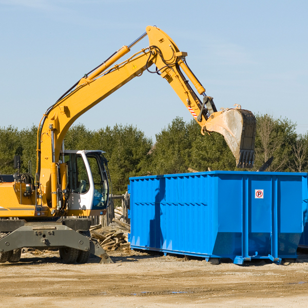 are there any restrictions on where a residential dumpster can be placed in Olmitz Kansas